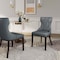 Manhattan Comfort Reine Faux Leather Dining Chair in Pebble Grey- Set of 4 2-DC007-PE - alternate 4